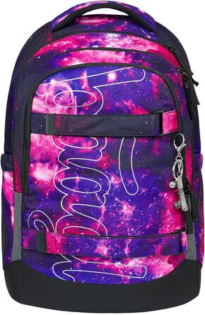 Шкільний рюкзак Baagl Set для хлопчиків та дівчаток-підлітків (5 предметів): рюкзак Skate MAX, пенал, спортивна сумка, бананка, ергономічний рюкзак, 30 л (Galaxy)