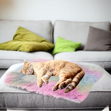 Ліжко для кота YUYTE, зручне та миюче, для дому, тепле та м'яке, підходить для будь-якої пори року (COLORFUL)