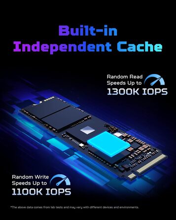 SSD Acer Predator GM7000 2TB NVMe PCIe Gen4 з DRAM Cache - 7400 MB/s для ПК, ноутбука та PS5