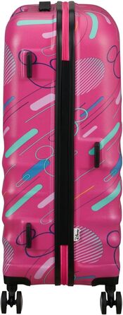 Чемодан American Tourister Wavebreaker Disney FL Spinner L, 77 см, 96 л, колірний дизайн Minnie Future Pop, матове покриття Disney