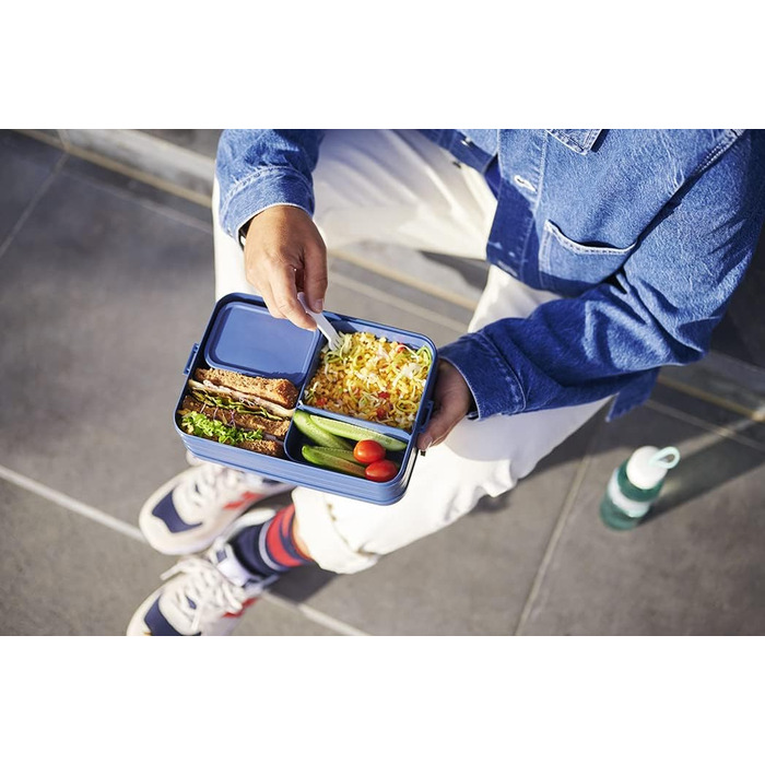 Mepal Bento Lunchbox Take A Break Large - Ланчбокс для обіду та перекусів 1500 мл, блакитний