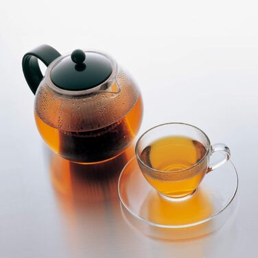Bodum 1844-01 Чайник для заварювання чаю Ассам (сітовий фільтр, кришка з пластику, 1,0 літра) чорний