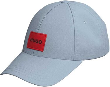 Кепка чоловіча HUGO Men-X 581-RL з бавовняного твіду з червоним лого-ярликом, універсальний розмір