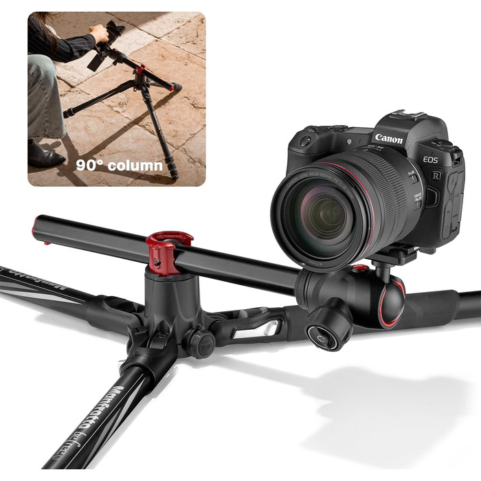 Штатив Manfrotto Befree GT XPRO з алюмінієвою ніжкою та кульковою головкою 496, Twist Lock, для DSLR та беззеркальних камер