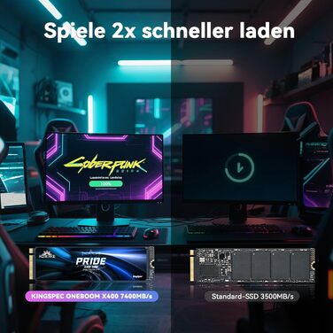 KingSpec ONEBOOM X400 1TB SSD M.2 PCIe Gen4x4 NVMe - Ігровий SSD для PS5, PC, Laptop (7400MB/s)