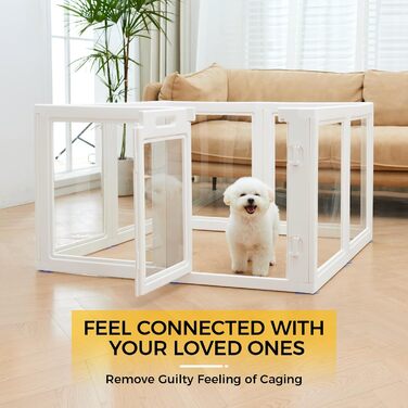 Клітка для цуценят Klarer Acrylplastik: простір для ігор для собак, котів та кроликів, легка збірка, 60 см, 8 шт.