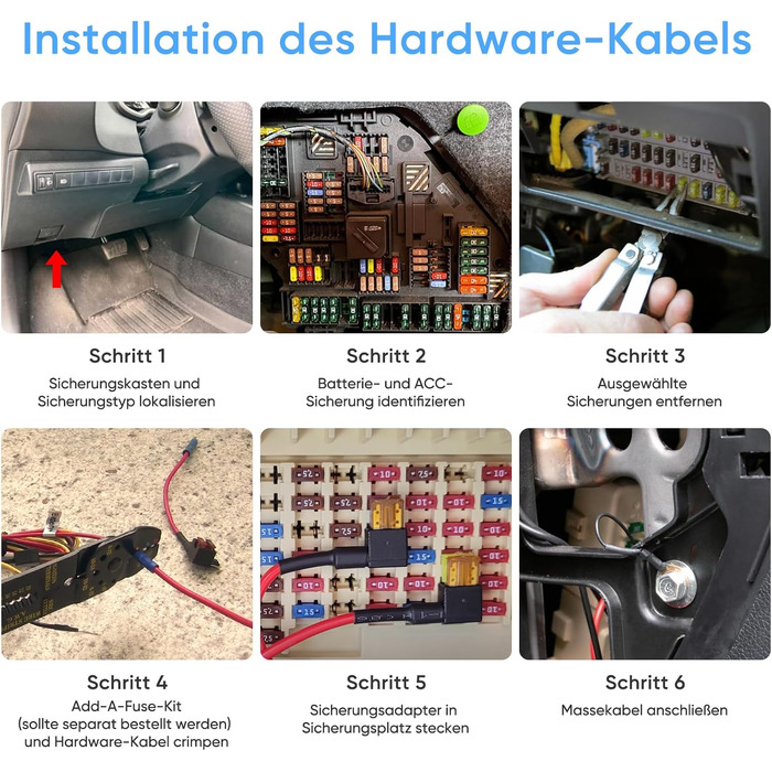 Кабель живлення VIOFO HK4 Hardwire Kit для відеореєстраторів A329, A119M, A229 (Type-C) з режимом паркування та захистом від розрядження акумулятора
