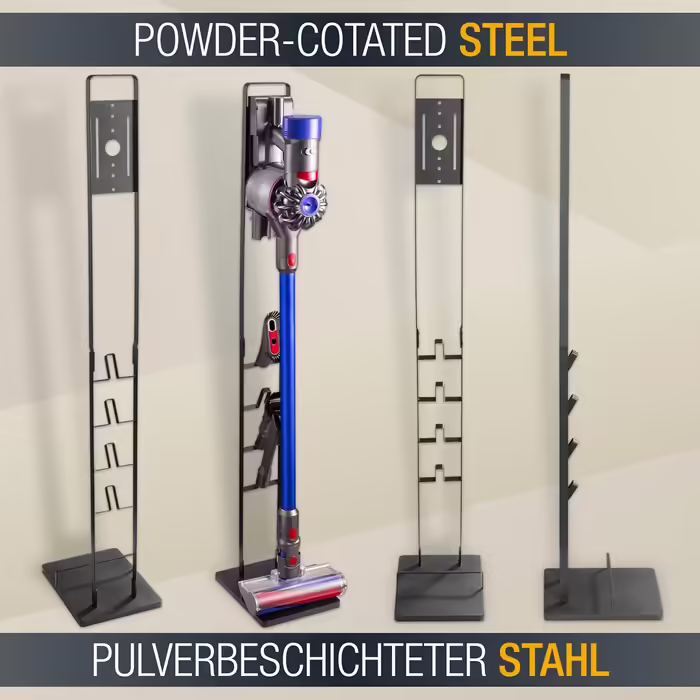 Підставка-станція для зарядки пилососа RICOO, сумісна з Dyson V6/V7/V8/V10/V11, тримач для бездротового ручного пилососа, чорна, 29x22x127 см, модель SH502