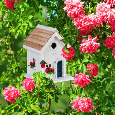 Relaxdays Decorative Birdhouse in Country House Style