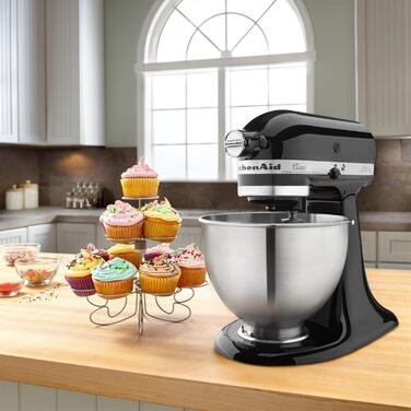 Кухонний комбайн KitchenAid 5K45SSEWH Classic (4,3 л, чорний)