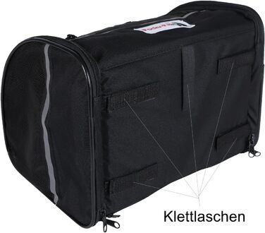 Чорна переносна сумка для собак H4L 38x28x30 см - переноска, транспортна коробка, сумка для собак