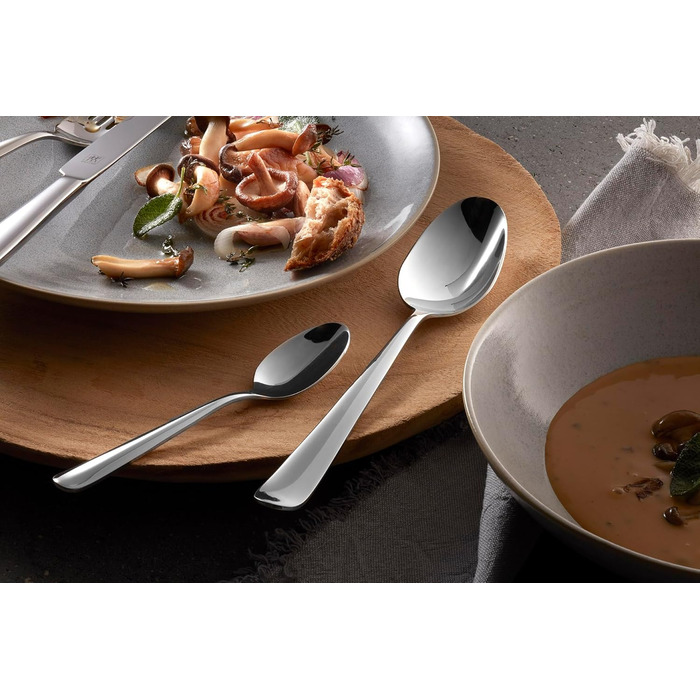 ZWILLING Swing Cutlery Set, 68-piece, for 12 people, 18/10 stainless steel, polished flatware, dishwasher-safe, Silver
