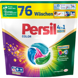 Капсули для прання Persil Color 4in1 DISCS, пральний порошок з технологією глибокого очищення для кольорових речей, 76 прань