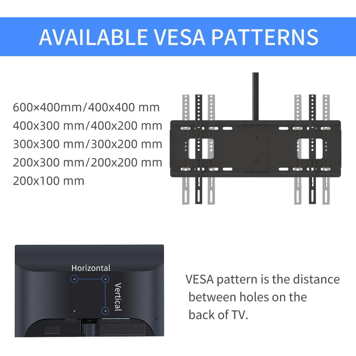 Suptek Height Adjustable TV Wall Mount for LCD LED Plasma Flat Screens - Tilting & Swivel (37-75 inch)