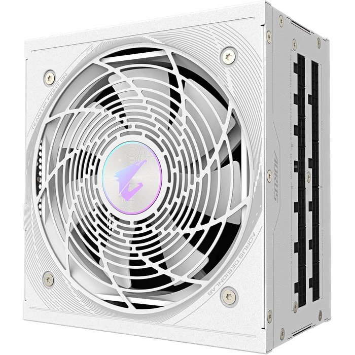 Блок живлення GIGABYTE AORUS Elite P850W Ice 850W, PCIe 5.0, 80 Plus Platinum, повністю модульний, ATX 3.0, білий