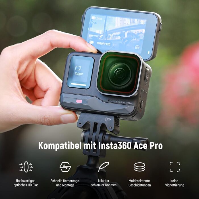Набір фільтрів ND та CPL NEEWER для Insta360 Ace Pro (4 шт.) - ND16, ND32, ND64, CPL
