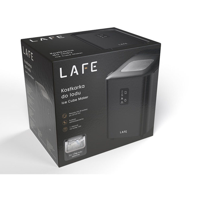 Льодогенератор Lafe Ice Cube Maker, чорний, 120 Вт