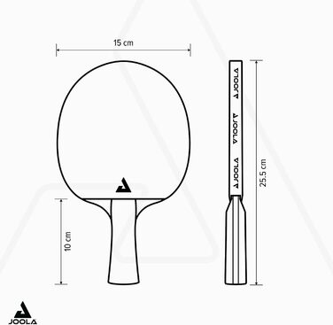 Тенісний стіл Joola Match PRO: схвалений ITTF, універсальний, змагальний стіл для пінг-понгу, 4 зірки, чорний/червоний, товщина гуми 1.8 мм