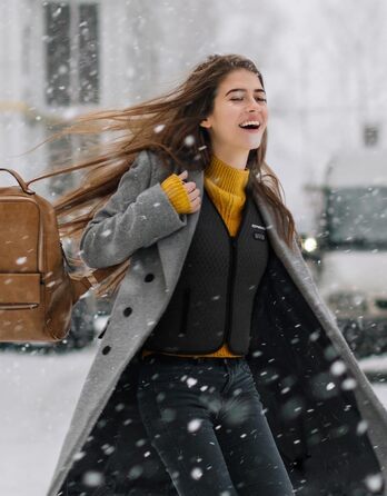 Обогревна жилетка KEMIMOTO для жінок, 6 нагрівальних зон, 3 рівні нагріву, USB, для мотоцикла, активного відпочинку, кемпінгу, катання на лижах, піших прогулянок (без акумулятора, XL)