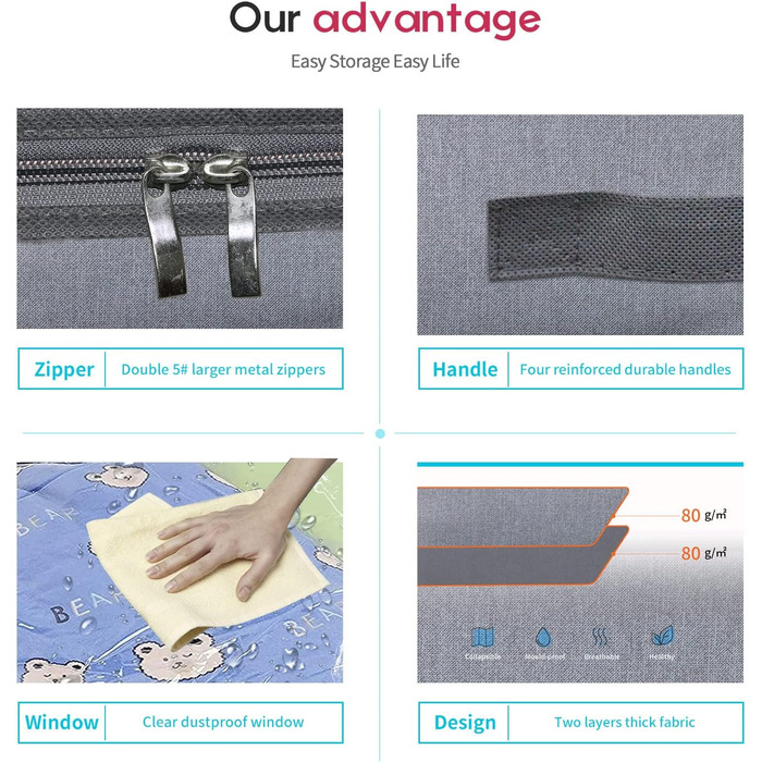 Комод під ліжко Homyfort 2 шт. для взуття з прозорим кришкою - органайзер для взуття, міцна коробка для зберігання з 14 + 4 відділеннями, сірий льон, XDUBS14S4, 86 x 60 x 15 см