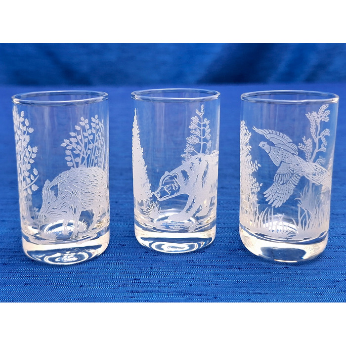 Набір чарок для горілки Art-Glass Myśliwskie, прозорі, 30 мл, 6 шт.