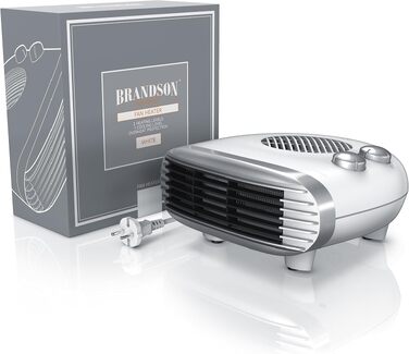 Електричний обігрівач Brandson (конвектор) 2000Вт, енергоощадний та тихий, з термостатом та захистом від перегріву, білий