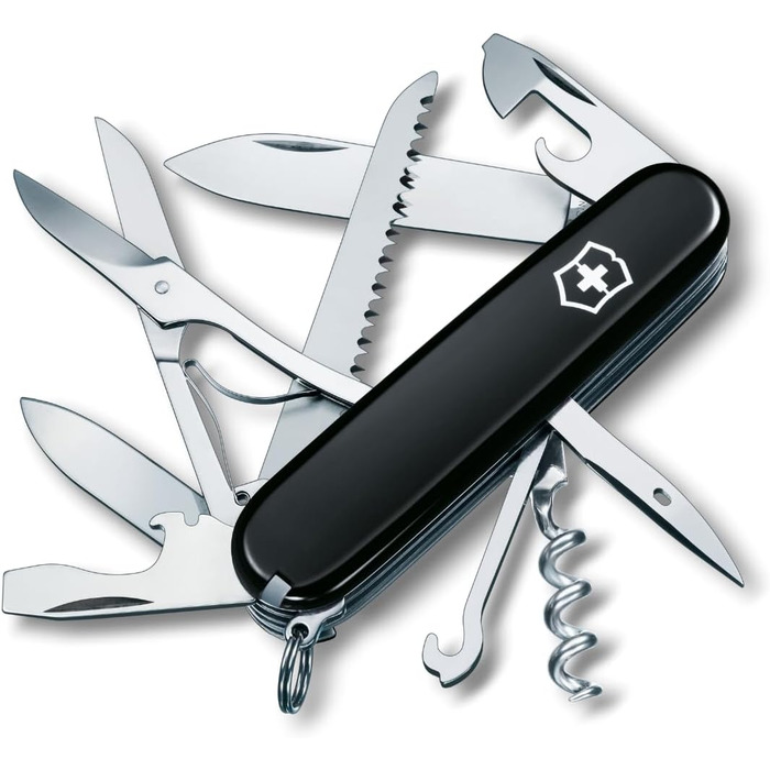 Мультитул Victorinox Huntsman: Швейцарський  ніж з 15 функціями, чорний