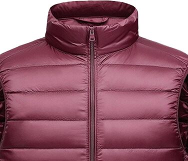 Чоловіча тепла безрукавка з пуху, стегана, водонепроникна, для активного відпочинку, червона M