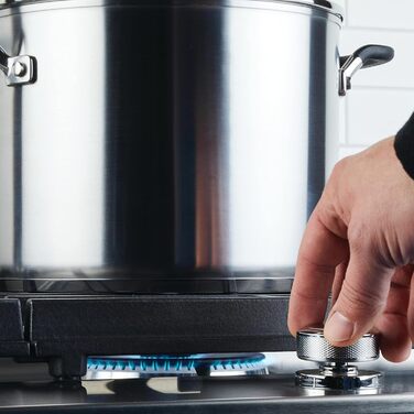 Набір кухонного посуду KitchenAid з нержавіючої сталі, 10 предметів, шліфований нержавіюча сталь (каструля 8 літрів)