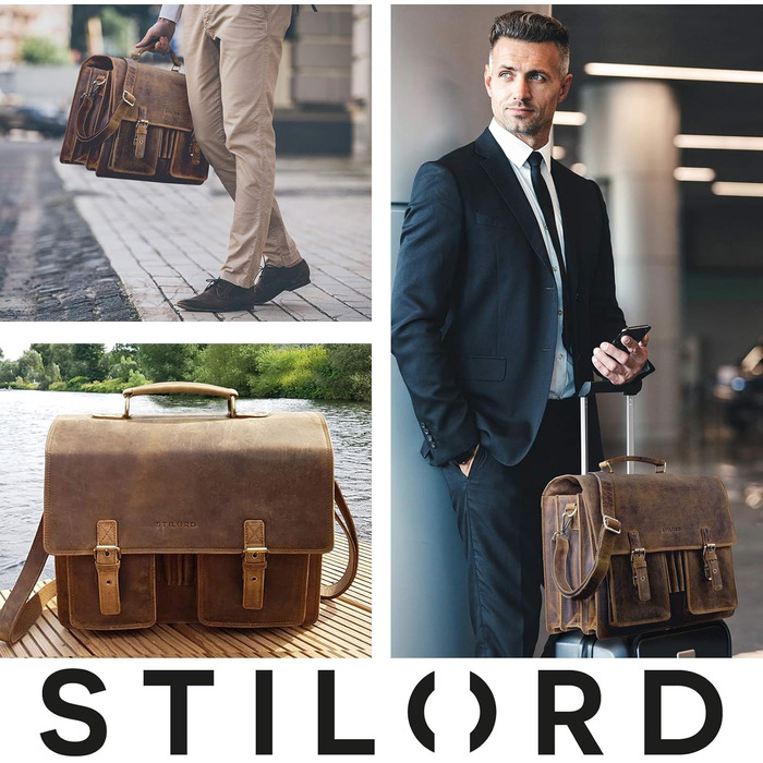 Сумка для ноутбука STILORD 'Anton' XL (15.6