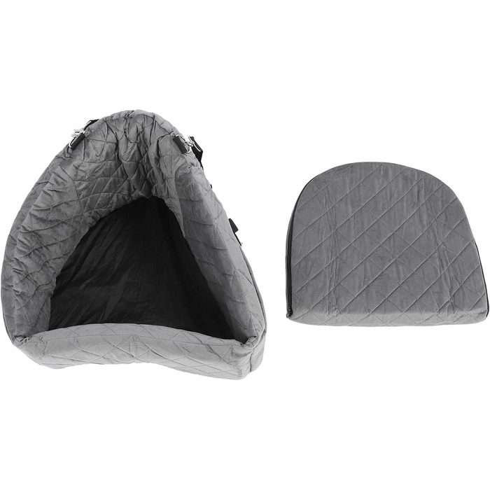 Автокрісло для собак Ejoyous - сіре, для малих та середніх порід, до 15.9 кг, з memory foam