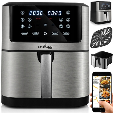 Аерофритюрниця Lehmann Fresco LHODF-1880 1800Вт 8л, сріблясто-сіра