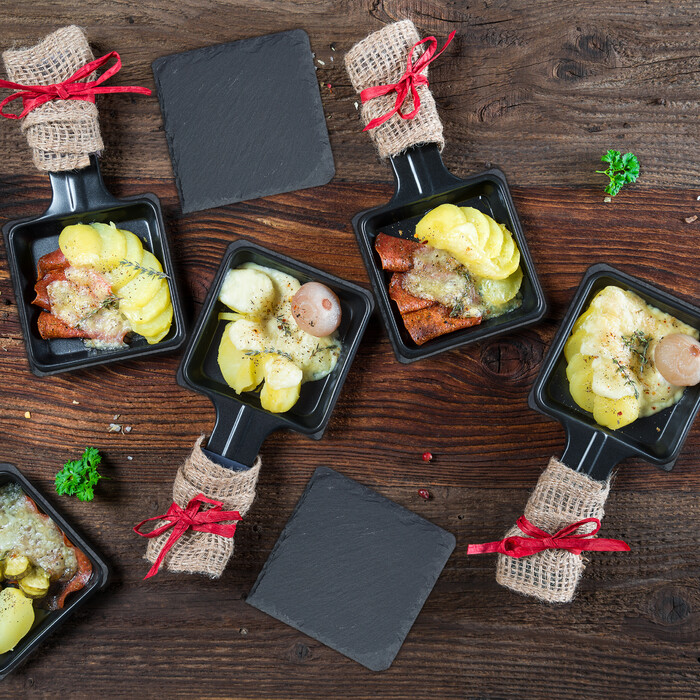 Relaxdays Set of 16 Slate Coasters, 10x10 cm