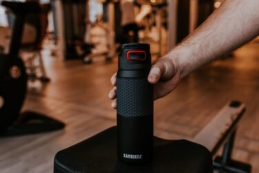 Kambukka Stainless Steel Water Bottle - Insulated Thermos with Snapclean Technology - Dishwasher Safe Lid, Comfortable Grip, 750ml, Nightfall 3.0