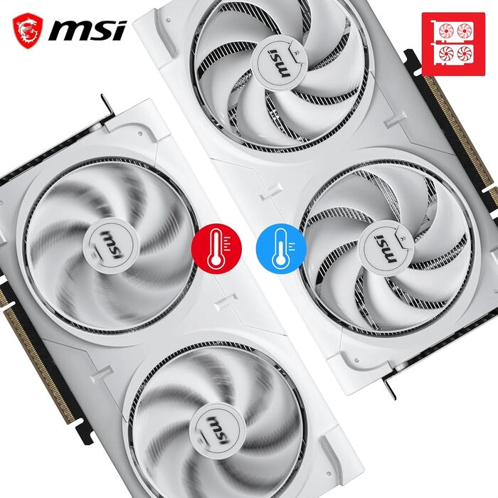 Відеокарта MSI GeForce RTX 5060 Ti VENTUS 2X OC WHITE 8GB GDDR7, PCIe 5.0