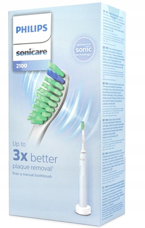 Електрична сонічна зубна щітка Sonicare синього кольору з таймером чищення