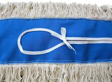 Industrial Strength Washable Cotton Dust Mop Refill, thick tufted head for home & commercial use, fits wire frame, cleans hardwood, laminate, concrete, or other flooring systems 24