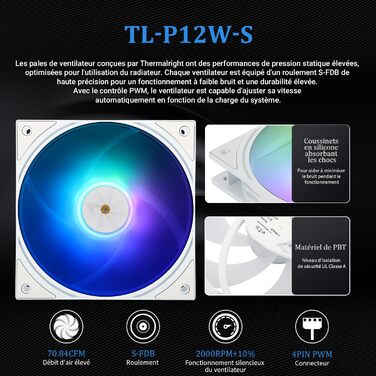 Thermalright Frozen Warframe 240 White ARGB: рідинна система водяного охолодження CPU для AMD/Intel, LGA1700/AM4/AM5, LCD-дисплей 320x240