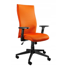 Ергономічне офісне крісло Black On Black Plus Orange Unique