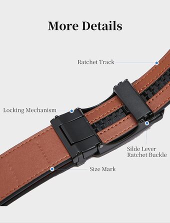 Чоловічий шкіряний ремінь на пряжці, 3.5 см, регульований, для джинсів, комфортна посадка (42-48)