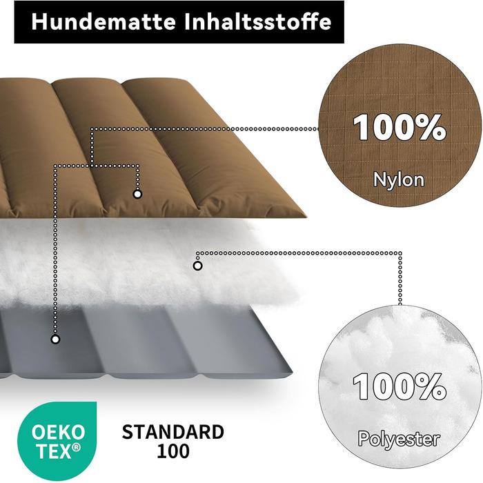 Водонепроникний килимок для собак Western Home: зручний, портативний, 110x68 см (колір: коричневий)
