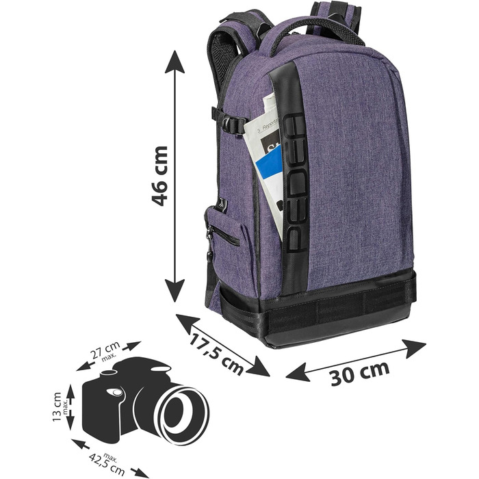 Захисний чохол для камери PEDEA з дисплеєм для Olympus, Canon, Nikon, Panasonic (фіолетовий)