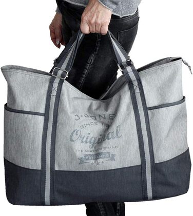 J.JONES - XXL Leisure Bag - Sports Bag - Beach Bag - Women's Shopper with Zipper