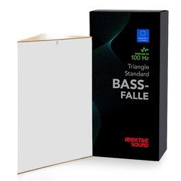 Бас-пастка для кута Addictive Sound Standard — акустична панель для поглинання низьких частот (80-2000 Гц), біла, 98 см, студійна якість