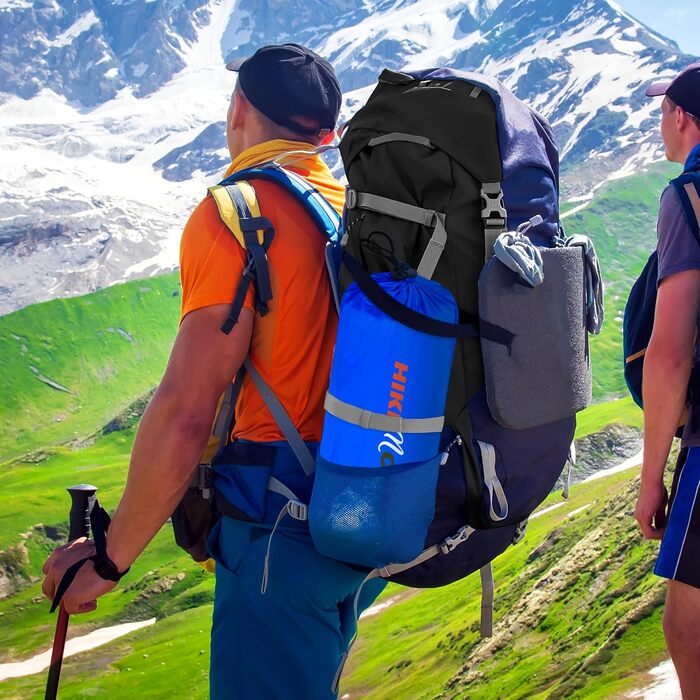 Спальні килимки та спальні мішки SereneLife – водонепроникні та міцні, для кемпінгу, трекінгу та відпочинку на природі (блакитний)