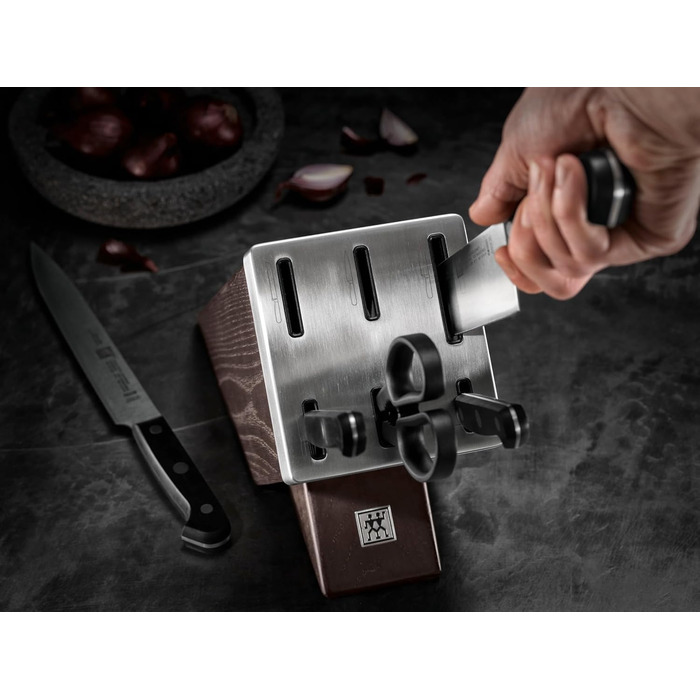 Набір ножів ZWILLING Gourmet самозагострювальний, 7 предметів, нержавіюча сталь, Німеччина, коричневий
