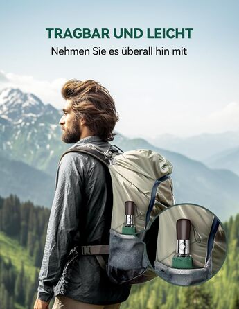 TECKNET Парасолька, автоматична складана, штормстійка, легка у відкриванні та закриванні, зелена