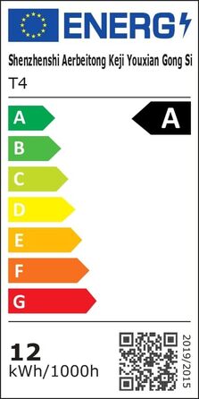 LED лампа для столу AILBTON з кліпсою, гнучка 4-секційна з 3 джерелами світла, 4 колірні температури та 5 рівнів яскравості, захист очей для дому та офісу
