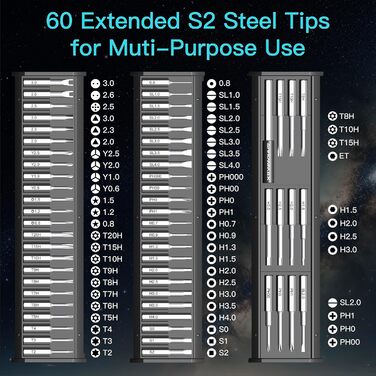 ARROWMAX Міні електричний шуруповерт, прецизійний набір інструментів для ремонту телефонів, годинників, ноутбуків (M1 PRO)