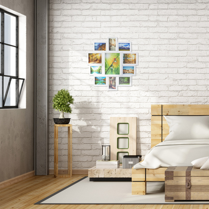 Relaxdays Photo Collage Frame - Holds 11 Photos